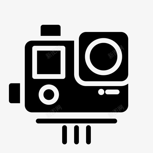 专业版相机设备图标svg_新图网 https://ixintu.com 专业版 电子设备 相机 符号 视频 设备