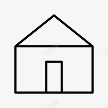 住宅建筑物家庭图标图标