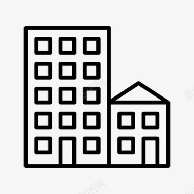 公寓家庭家乡图标图标