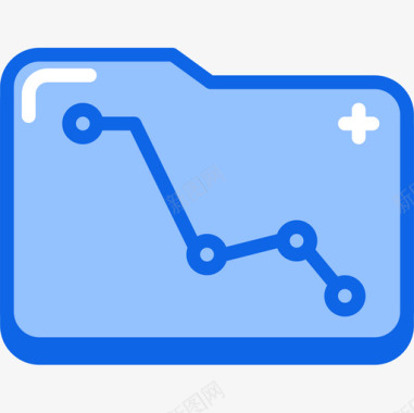 文件夹业务284蓝色图标图标