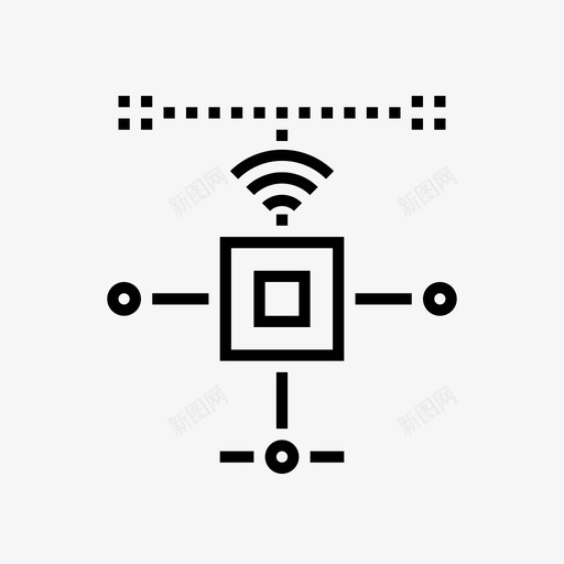 无线网络连接链接图标svg_新图网 https://ixintu.com wifi 无线网络 连接 链接