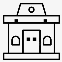 火车票务名片建筑办公室票务图标高清图片