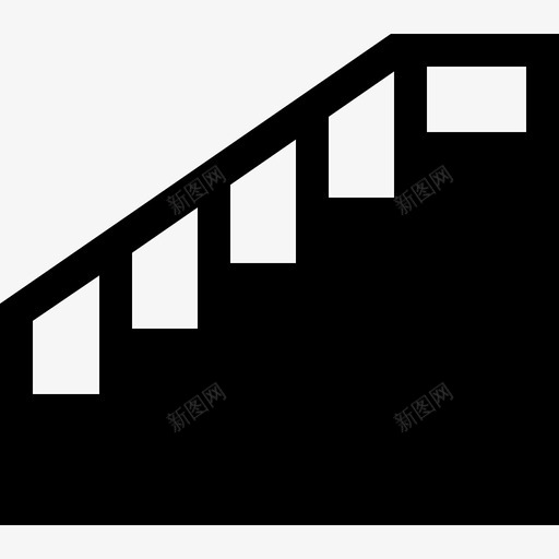楼梯构造123填充图标svg_新图网 https://ixintu.com 填充 构造123 楼梯