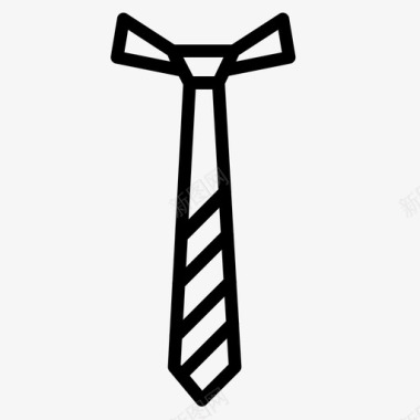 领带时尚2直线型图标图标