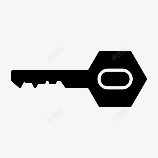 钥匙门房子图标svg_新图网 https://ixintu.com 开着 房子 钥匙 锁 门