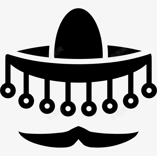 墨西哥帽墨西哥16填充图标svg_新图网 https://ixintu.com 填充 墨西哥