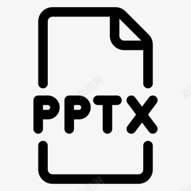 pptx文件格式图标图标