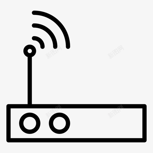 网络连接信号图标svg_新图网 https://ixintu.com 信号 概要 网络 连接 通信