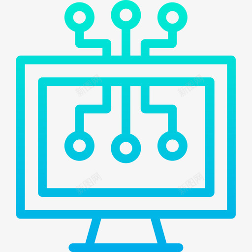 监视器技术59梯度图标svg_新图网 https://ixintu.com 技术 梯度 监视器