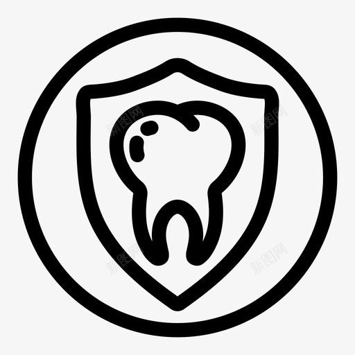 牙齿保护牙齿牙医图标svg_新图网 https://ixintu.com 保护 健康 口腔医学 牙医 牙齿