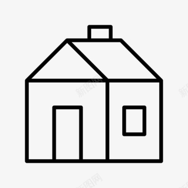 住宅住宅和建筑物图标图标