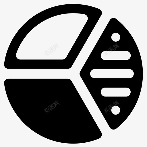 图表分析饼图图标svg_新图网 https://ixintu.com 分析 分析图 图表 报告 数据 统计 饼图
