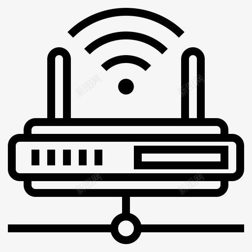 路由器计算机和网络6线性图标svg_新图网 https://ixintu.com 线性 网络 计算机 路由器