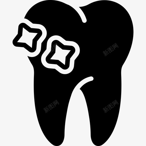 牙齿正畸牙周病图标svg_新图网 https://ixintu.com 正畸 牙周病 牙痛 牙齿