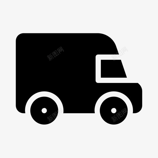 卡车汽车送货图标svg_新图网 https://ixintu.com 卡车 汽车 车辆 运输线字形48像素 送货