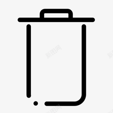 垃圾桶套装instagram虚线图标图标