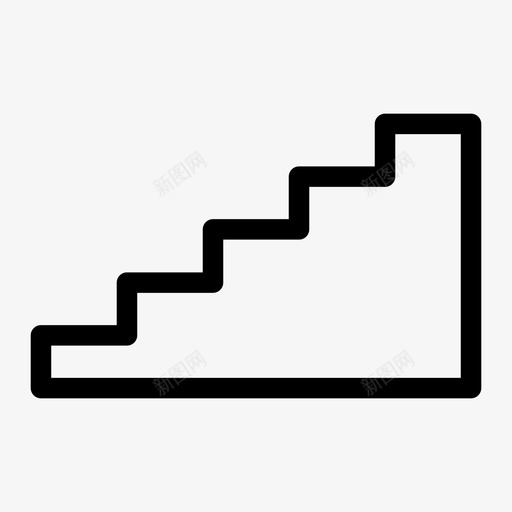 楼梯地板台阶图标svg_新图网 https://ixintu.com 台阶 地板 楼梯 走道