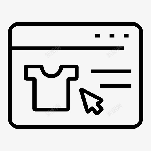 购买在线购物图标svg_新图网 https://ixintu.com 在线 网站 购买 购物 购物线路图标集1