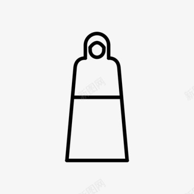 穆斯林妇女穆斯林妇女服装穆斯林人图标图标