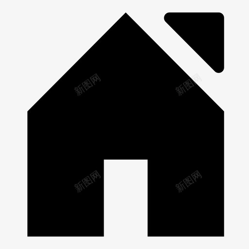 家房子财产图标svg_新图网 https://ixintu.com 房地产 房子 财产