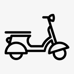 自动导引运输车自动摩托车运输车辆图标高清图片
