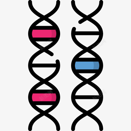 Dna医学148线性颜色图标svg_新图网 https://ixintu.com Dna 医学148 线性颜色