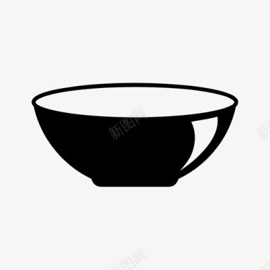 碗食物热的图标图标