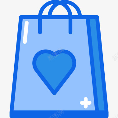 购物袋电子商务130蓝色图标图标