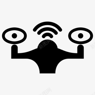 无人机摄像头飞行图标图标