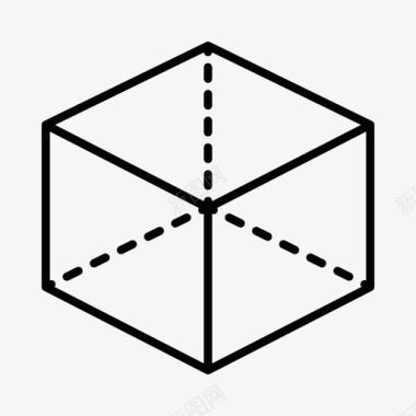 立方体箱子物流图标图标