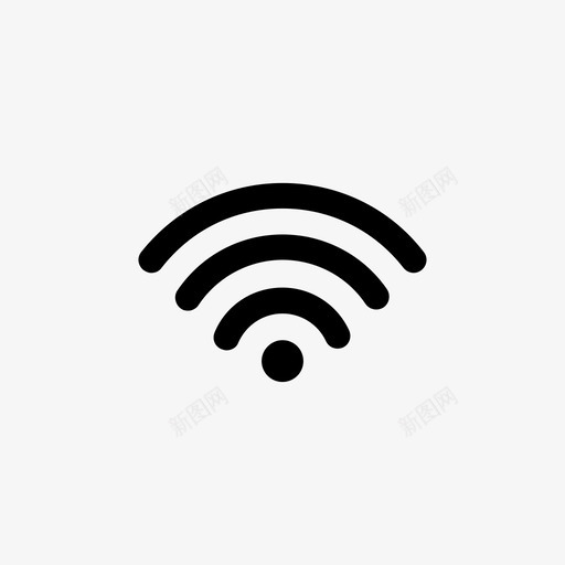 wifi连接信号图标svg_新图网 https://ixintu.com wifi 信号 电话接口 连接