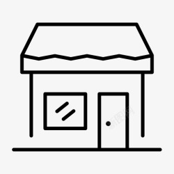大数据建筑物商店建筑物住宅图标高清图片