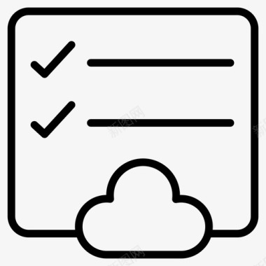 云检查表项目服务器图标图标
