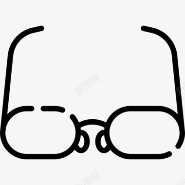 眼镜历史7直线型图标图标