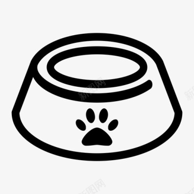 宠物食品碗肉宠物碗图标图标