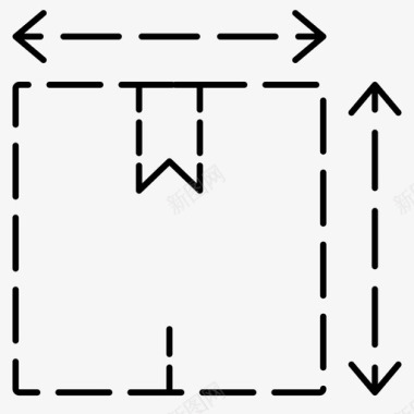 框大小交货包装图标图标