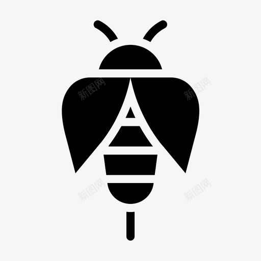 蜜蜂虫子昆虫图标svg_新图网 https://ixintu.com 天气 昆虫 秋天 虫子 蜜蜂