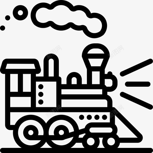 火车蒸汽朋克直线型图标svg_新图网 https://ixintu.com 朋克 火车 直线 线型 蒸汽