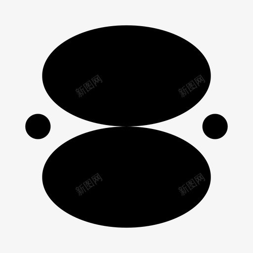 抽象标记圆几何图标svg_新图网 https://ixintu.com 几何 实心 形状 抽象 标记 波浪