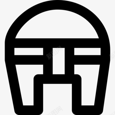角斗士头盔2直线型图标图标