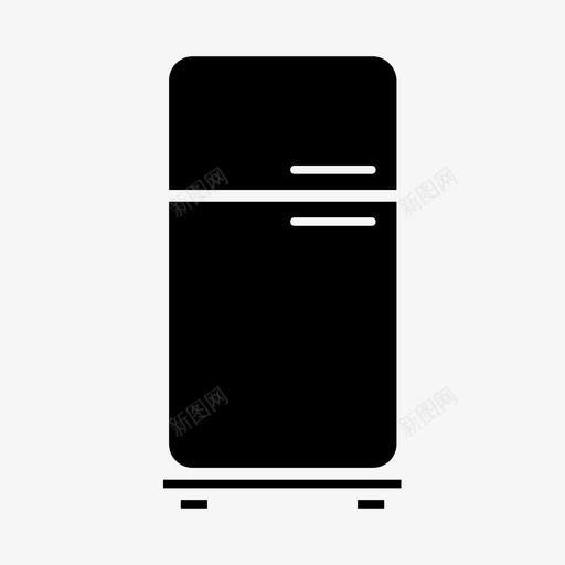 冰箱电器冰柜图标svg_新图网 https://ixintu.com 冰柜 冰箱 冷冻 家用 家用电器字形 电器