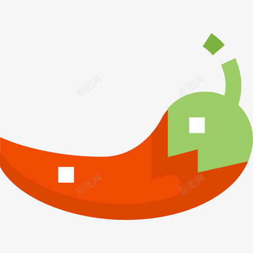 辣椒蔬菜和水果2平的图标svg_新图网 https://ixintu.com 平的 水果 蔬菜 辣椒