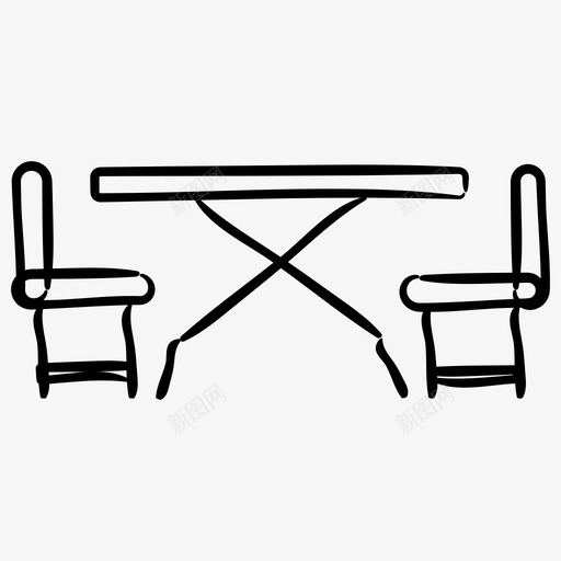 厨房餐桌家具家具手绘图标svg_新图网 https://ixintu.com 厨房餐桌 家具 家具手绘图标