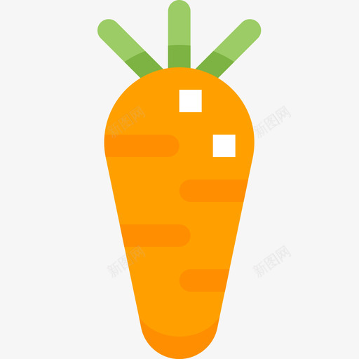 胡萝卜蔬菜和水果2扁平图标svg_新图网 https://ixintu.com 扁平 水果 胡萝卜 蔬菜