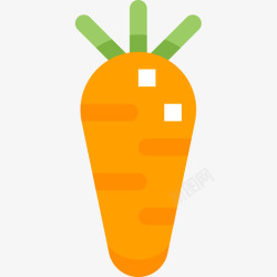 肉汁萝卜2胡萝卜蔬菜和水果2扁平图标高清图片