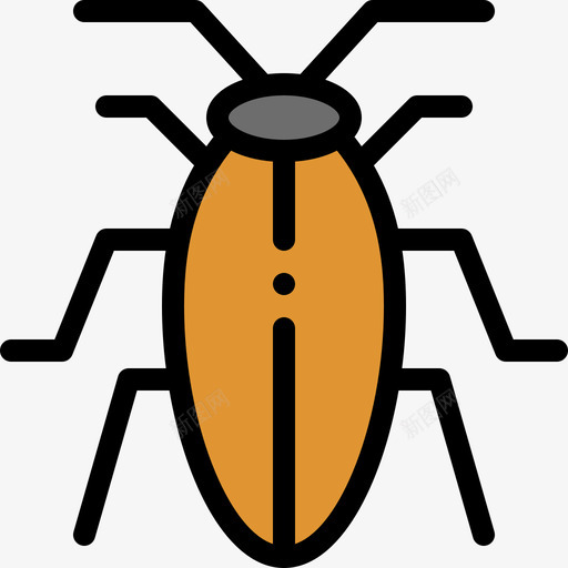 昆虫昆虫12线状颜色图标svg_新图网 https://ixintu.com 昆虫 线状 颜色