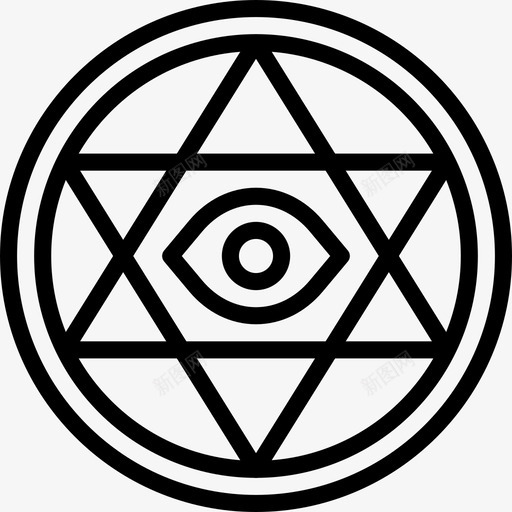 仪式占星术和符号学4线性图标svg_新图网 https://ixintu.com 仪式 占星术 符号学 线性