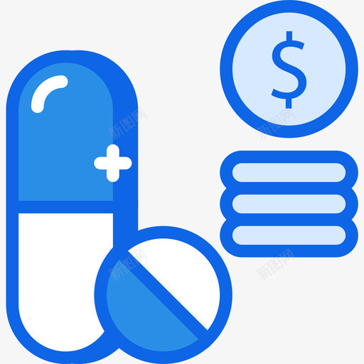 药学科学82蓝色图标svg_新图网 https://ixintu.com 科学 药学 蓝色