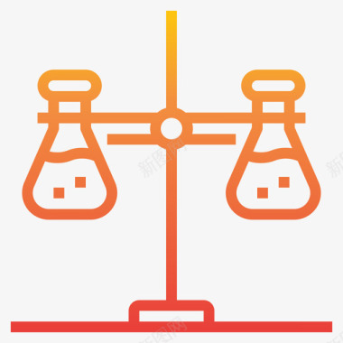 烧瓶化学40梯度图标图标