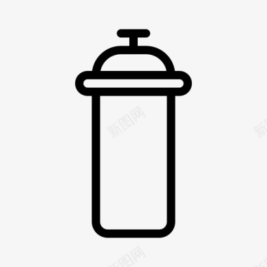 水瓶冒险露营图标图标